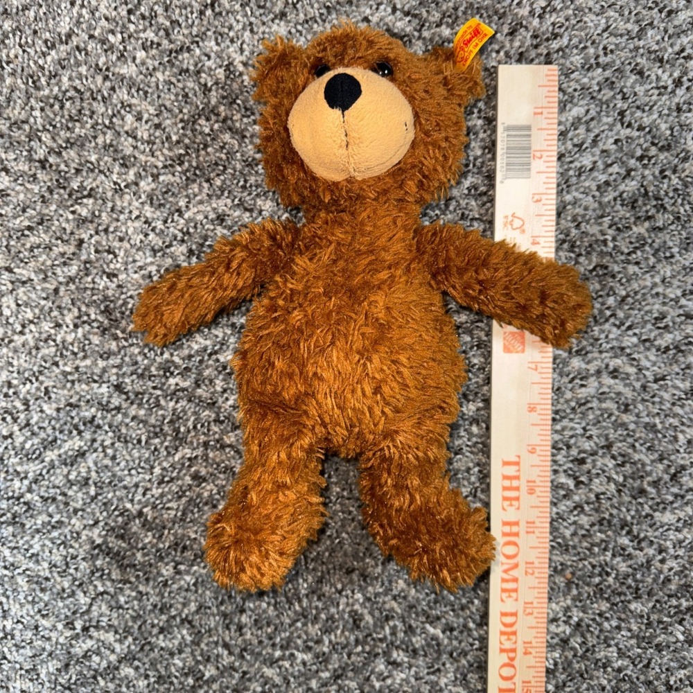Vintage Steiff Charley Teddy Bear‎ 80s Made in Germany Brown Plush 12" 690815